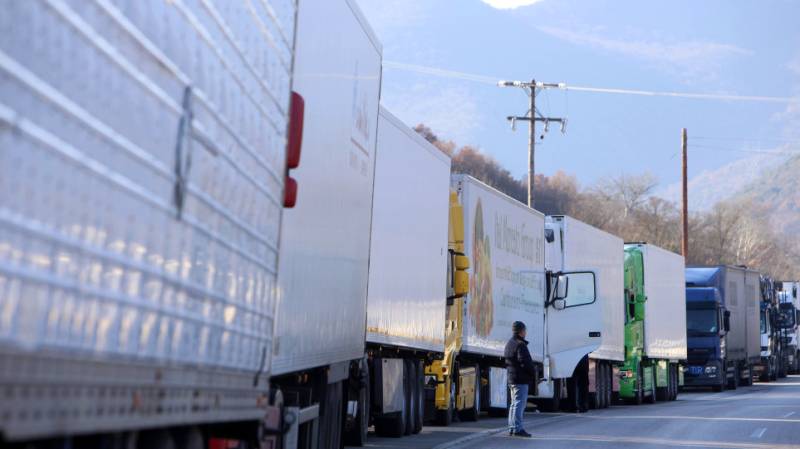 Προμαχώνας: Διαμαρτυρία Βούλγαρων οδηγών φορτηγών