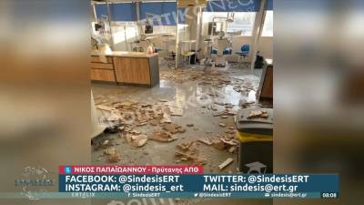 ΑΠΘ: Καταγγελία φοιτητών ότι κατέρρευσε οροφή στην Οδοντιατρική - Τι απαντά ο πρύτανης