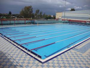 Κάλυμμα του Κολυμβητηρίου Κυπαρισσίας ξέμεινε στην Αμαλιάδα