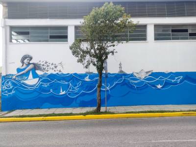 Χρώμα και φαντασία στις αποθήκες του λιμανιού της Καλαμάτας