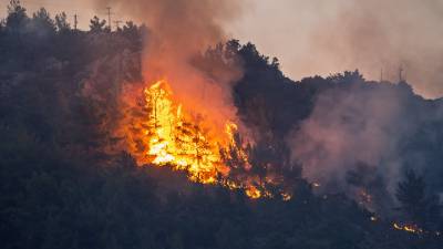 Πολύ υψηλός κίνδυνος πυρκαγιάς (κατηγορία κινδύνου 4) σήμερα σε έξι περιοχές