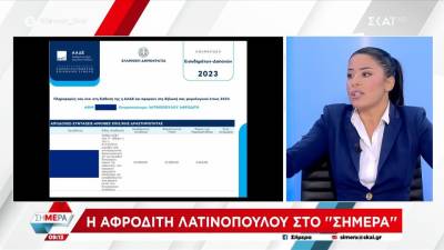 Λατινοπούλου για το πόθεν έσχες: «Ζούσα στo σπίτι της γιαγιάς μου, ένα πιάτο φαΐ έτρωγα» (βίντεο)