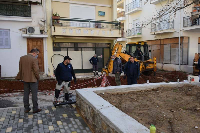 Καλαμάτα: Εργασίες για το τρίτο “πάρκο τσέπης” στη Βύρωνος