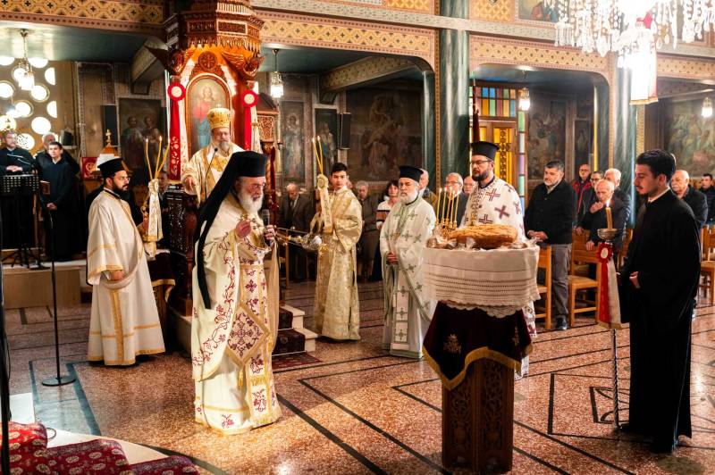Ο Μητροπολίτης Μεσσηνίας στον ναό Αγίου Γεωργίου στην Καλαμάτα