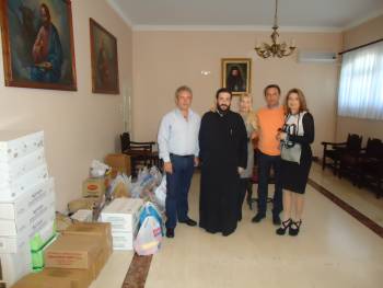 Τρόφιμα από τη ΝΟΔΕ Μεσσηνίας στη Μητρόπολη