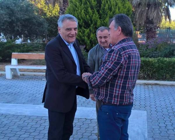 Ο Πουλάκης στο Δημαρχείο Μεσσήνης