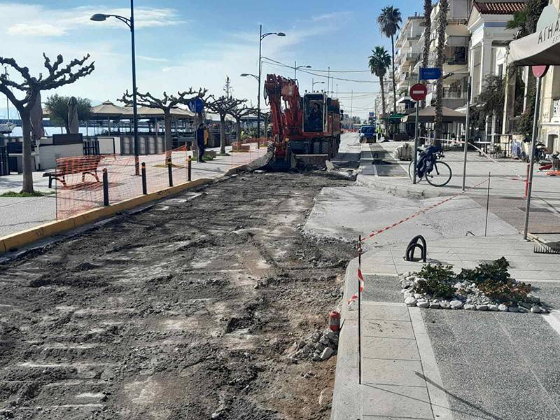 Επανεκκίνηση έργων στη Ναυαρίνου