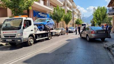 Καλαμάτα: Τροχαίο με τραυματισμό στην οδό Λυκούργου