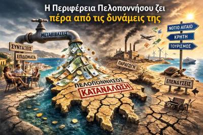Η Περιφέρεια Πελοποννήσου ζει πέρα από τις δυνάμεις της