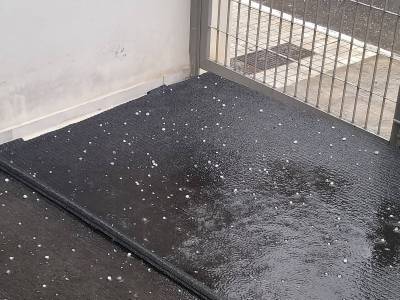 Φοβερή χαλαζόπτωση στην Καλαμάτα (φωτο)