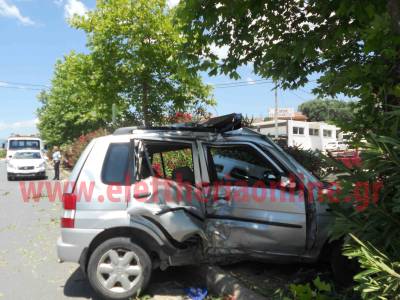 Σοβαρό τροχαίο στη Νέα Είσοδο Καλαμάτας (βίντεο)