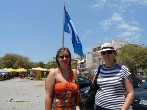 "Γαλάζια σημαία" στην παραλία Ανάστασης
