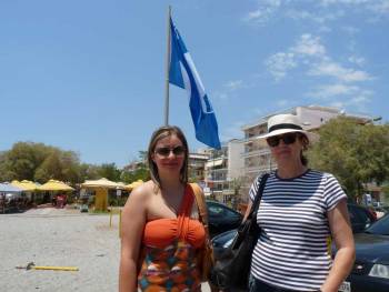 "Γαλάζια σημαία" στην παραλία Ανάστασης