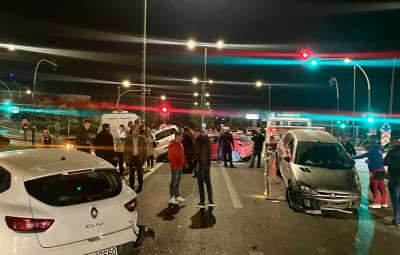 Καλαμάτα: Καραμπόλα 7 αυτοκινήτων στον κόμβο Ζαφείρη