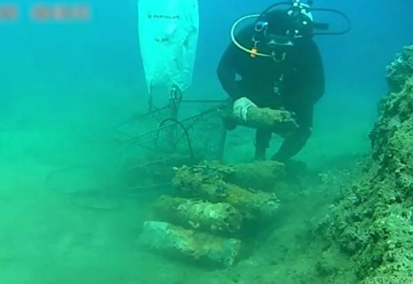 Εξουδετέρωση πυρομαχικών στον κόλπο Μονεμβασιάς (Βίντεο)