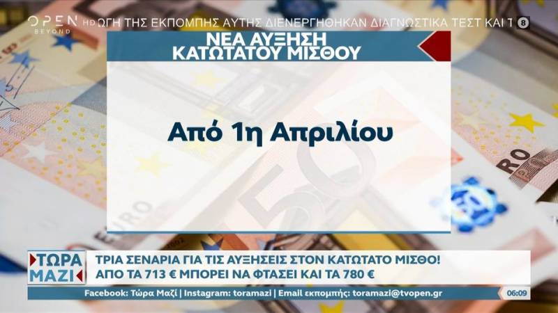 Τρία σενάρια για τις αυξήσεις στον κατώτατο μισθό (βίντεο)