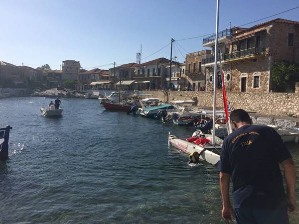 Διάσωση Γερμανού ιστιοπλόου στον Αγιο Δημήτριο Μάνης