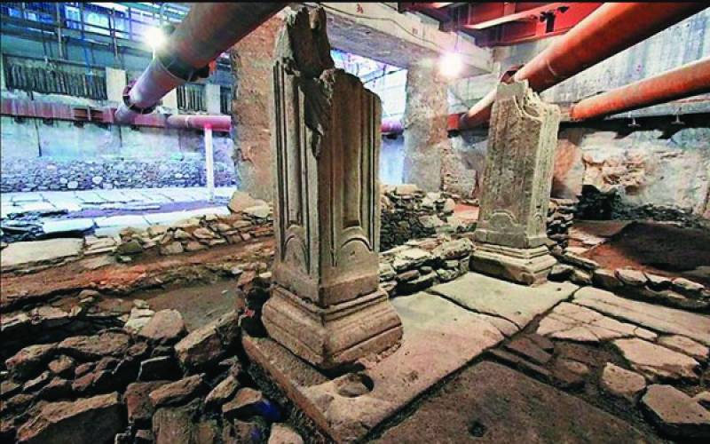 Μετρό Θεσσαλονίκης: Ρωμαϊκοί αγωγοί ύδρευσης βρέθηκαν στον σταθμό Βενιζέλου