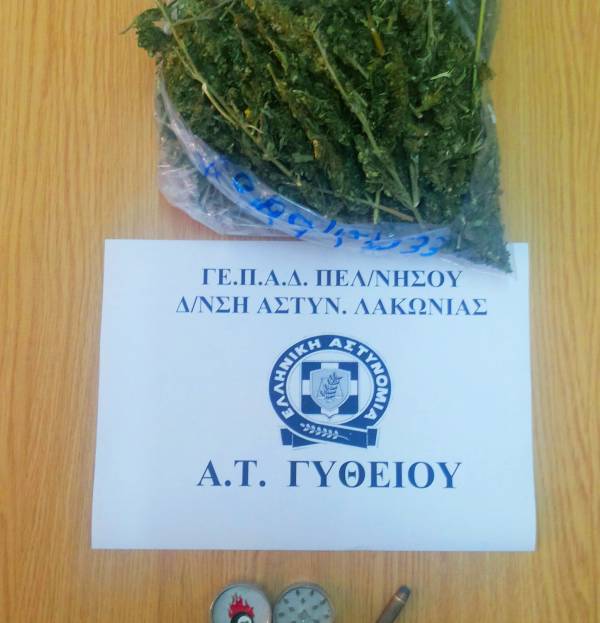 Σύλληψη 22χρονου για χασίς στο Γύθειο