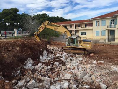 Εργασίες ανέγερσης βρεφονηπιακού στην Πύλο