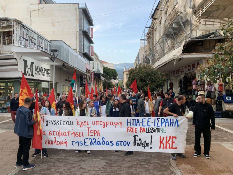 Πικετοφορία του ΚΚΕ υπέρ του Παλαιστινιακού λαού