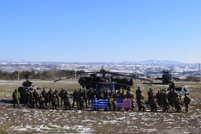 Συνεκπαίδευση μονάδων ενόπλων δυνάμεων Ελλάδας - ΗΠΑ στη Νέα Σάντα Κιλκίς