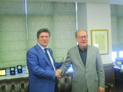 Στην Καλαμάτα ο υποψήφιος ευρωβουλευτής της Ν.Δ. Γ. Ξηραδάκης