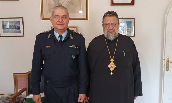 Ο διευθυντής Αστυνομίας Μεσσηνίας στον Μητροπολίτη