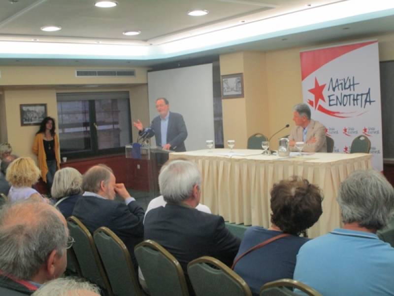 Λαφαζάνης από την Καλαμάτα: “Τσίπρας και Μητσοτάκης εντολοδόχοι των Βρυξελλών”