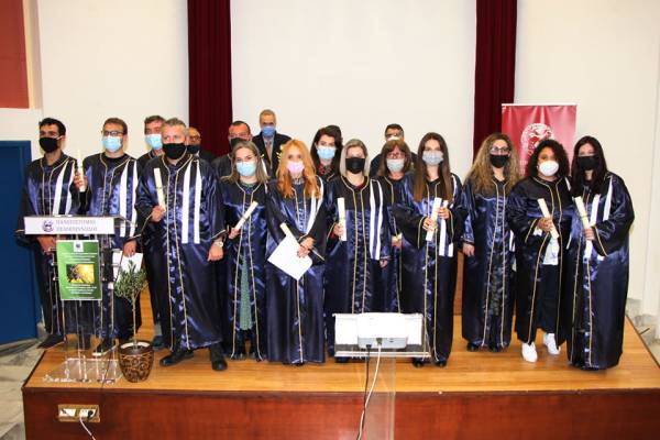 Ορκίστηκαν οι πρώτοι πτυχιούχοι μεταπτυχιακού ποιότητας ελαιολάδου