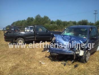 Τροχαίο με 2 τραυματίες μεταξύ Δωρίου και Κοπανακίου