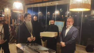 Ο Μητροπολίτης Τριφυλίας τίμησε τον Αχιλλέα Κωνσταντακόπουλο