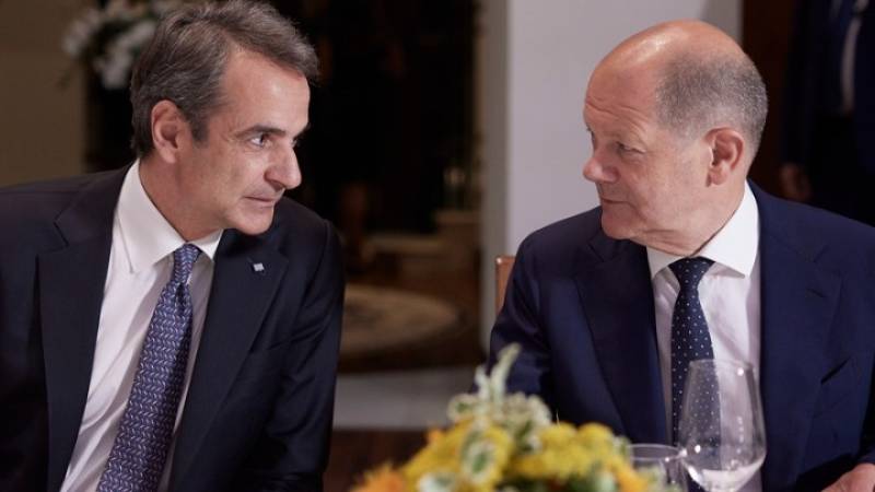 Συνάντηση Μητσοτάκη - Σολτς: Οικονομική συνεργασία, ενεργειακή κρίση, Ουκρανία και τουρκική προκλητικότητα στην ατζέντα