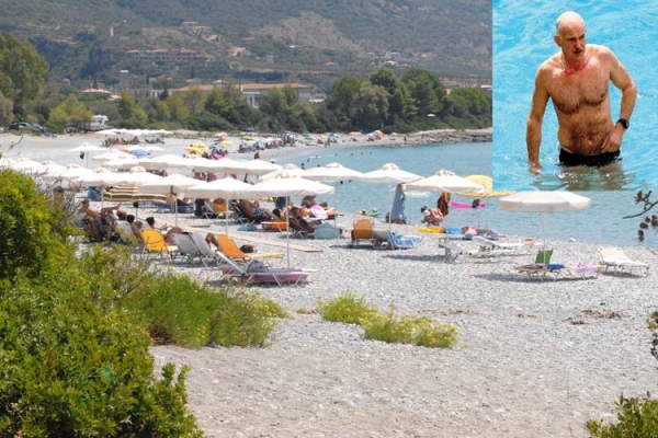 Μικρές διακοπές με κολύμπι και κανό - Με ψευδώνυμο στην Καρδαμύλη ο πρωθυπουργός