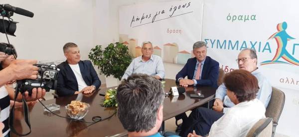 Συνάντηση Νίκα με Καλλίρη και Νανόπουλο στην Κόρινθο