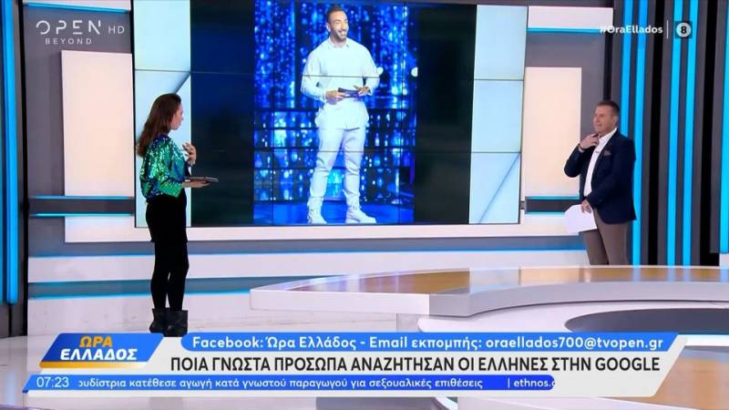 Τα επτά γνωστά πρόσωπα με τις περισσότερες αναζητήσεις στην Google στην Ελλάδα για το 2023