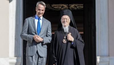 Μητσοτάκης σε Οικουμενικό Πατριάρχη: Έχουμε έρθει σε επαφή με το Ισραήλ για την προστασία της Μονής Αγίου Πορφυρίου στη Γάζα