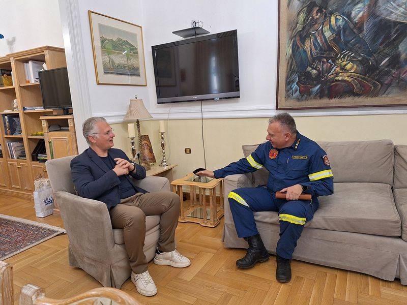 Συνάντηση Πτωχού με Γεωργανά για την αντιπυρική περίοδο