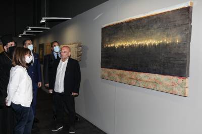 Καλαμάτα: Η Πρόεδρος της Δημοκρατίας εγκαινίασε την έκθεση του Χρ. Μποκόρου (βίντεο-φωτογραφίες)