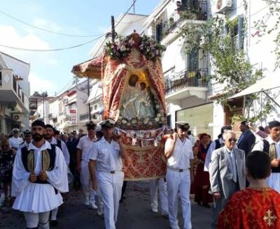 Την πολιούχο της Παναγία Μυρτιδιώτισσα γιορτάζει η Πύλος
