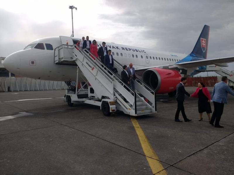Το προεδρικό αεροσκάφος της Σλοβακίας στην Καλαμάτα