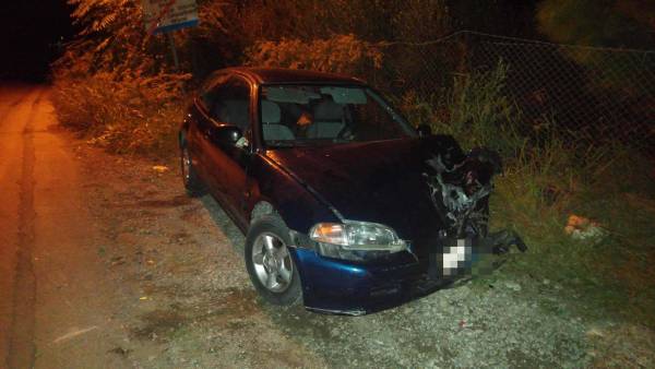 Τροχαίο με δύο τραυματίες στη Βελίκα