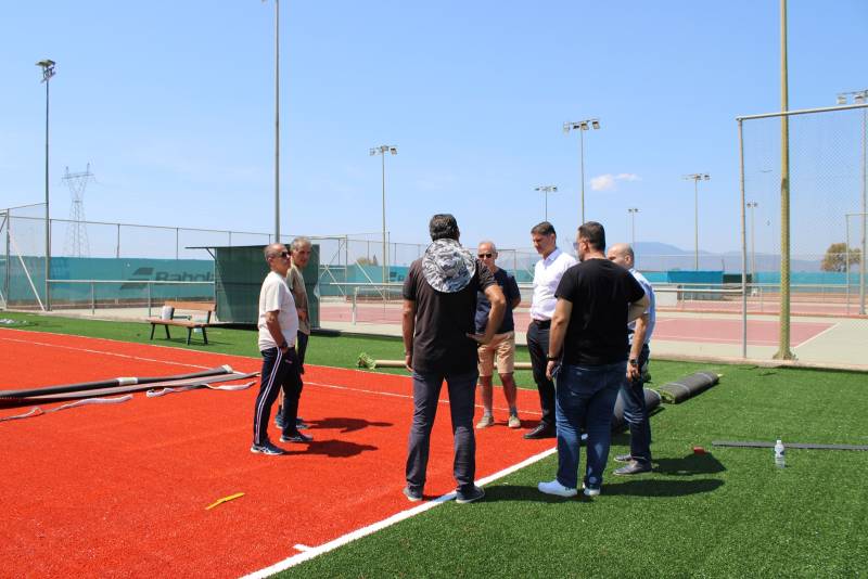 Εργασίες αναβάθμισης γηπέδου τένις του Αγίου Νικολάου στη Μεσσήνη