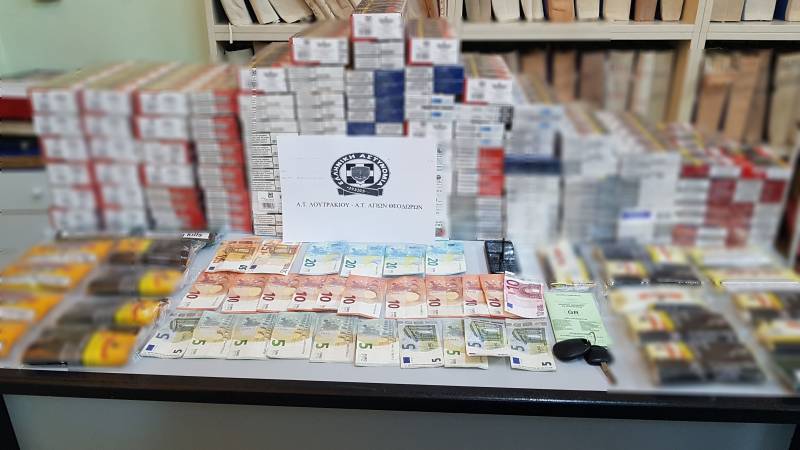 Κορινθία: Σύλληψη 30χρονου με 897 πακέτα λαθρίαων τσιγάρων και καπνό στους Αγίους Θεοδώρους