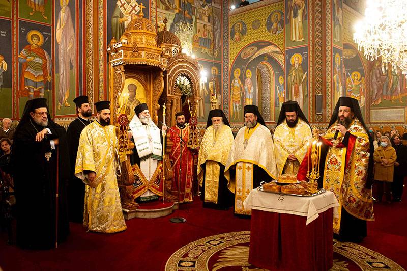 Ο εσπερινός απόδοσης της Υπαπαντής στην Καλαμάτα