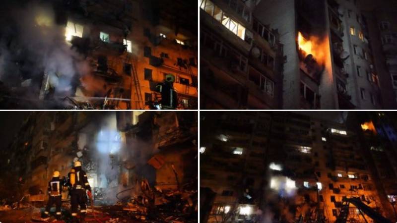 Εισβολή στην Ουκρανία: Σε εξέλιξη η επίθεση στο Κίεβο - Ισχυρές εκρήξεις και φλεγόμενα συντρίμμια σε πολυκατοικία (Βίντεο)