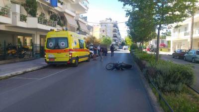 Τροχαίο με τραυματισμό στην οδό Ακρίτα στην Καλαμάτα