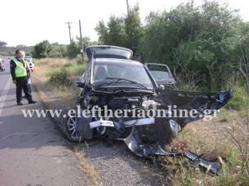 Τροχαίο με 3 τραυματίες στην εθνική οδό Κυπαρισσίας - Φιλιατρών