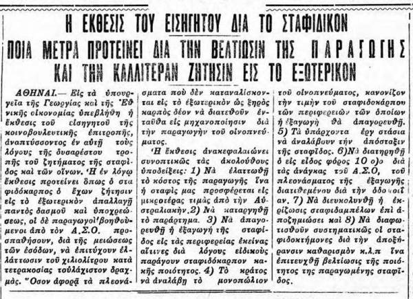 Το σταφιδικό κίνημα και ο Τάσης Κουλαμπάς (μέρος 35o)