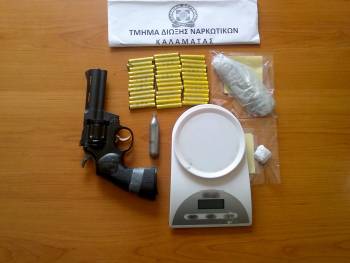 Συνελήφθη 47χρονος με ναρκωτικά και όπλο στην περιοχή της Καλαμάτας